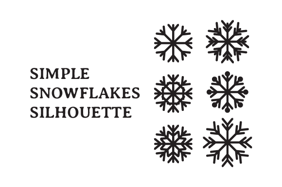 Download Simple Christmas Snowflakes SVG - Snowflakes Collection