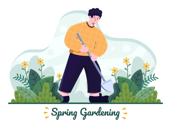 Download Person Gardening at Spring Seasons - Premium Resources