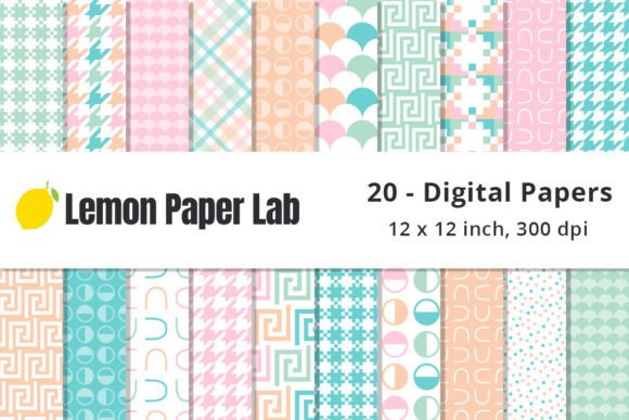 Download Pastel Digital Scrapbook Papers - Scrapbook papers Collection